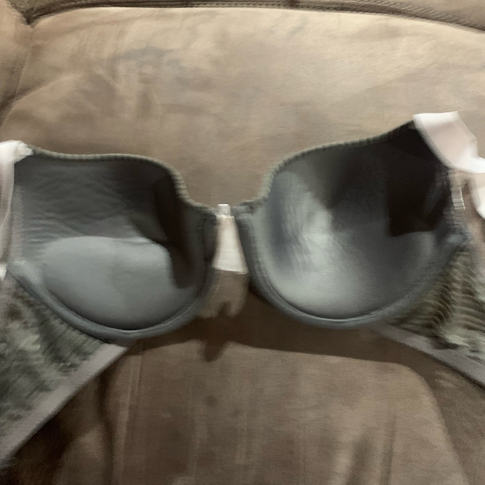 Paramount Gray and Pink push up lace overlay bra 38D - Picture 8 of 8